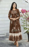 Giva Muslin Long Western Gown Dress Wholesale Clothing Suppliers In India